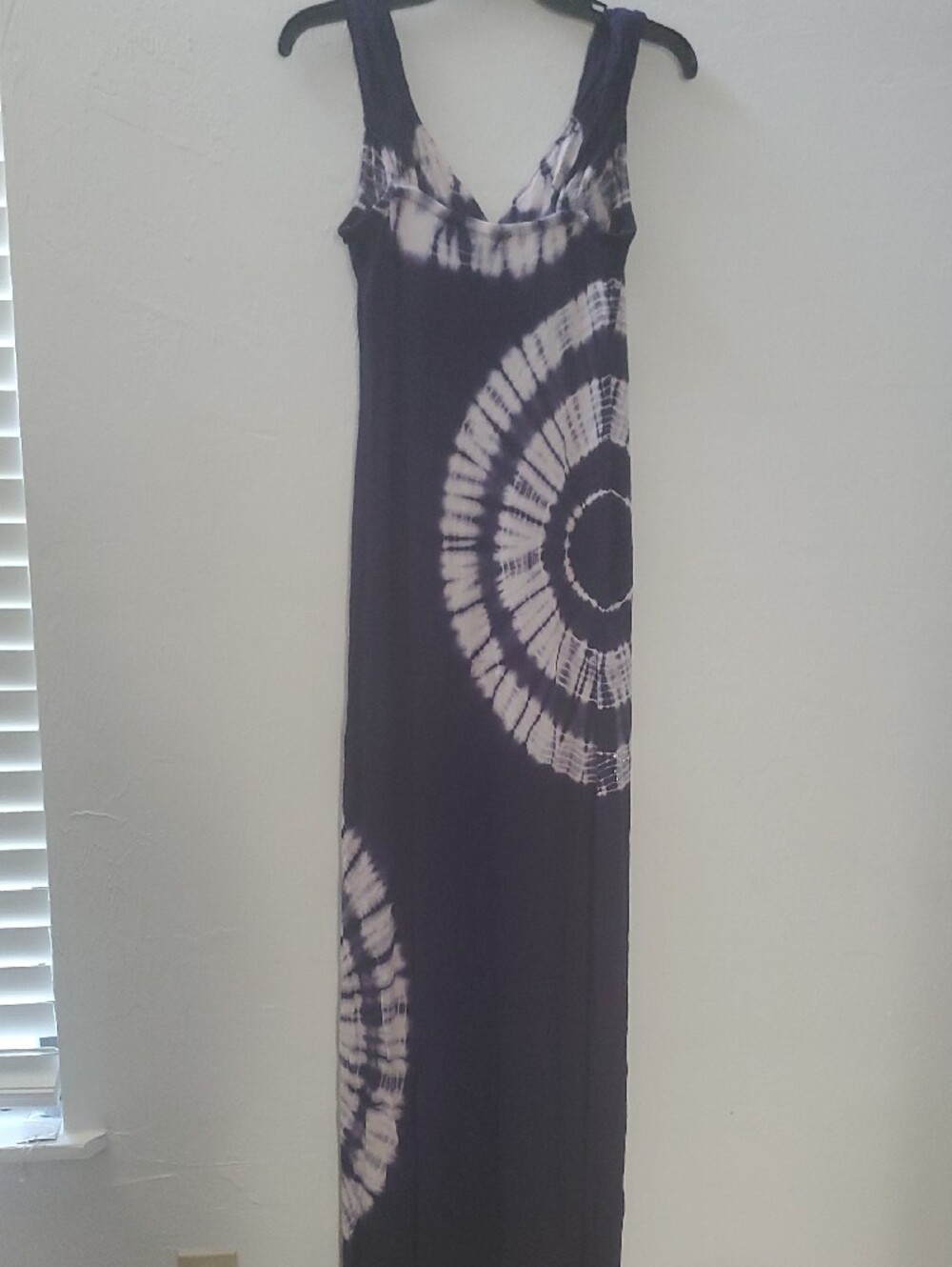 INC International Concepts Purple and Cream Maxi Summer Women's Dress M - Picture 4 of 9